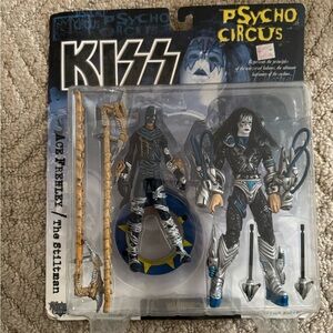 Kiss Psycho Circus Action Figure Set - Black and Silver